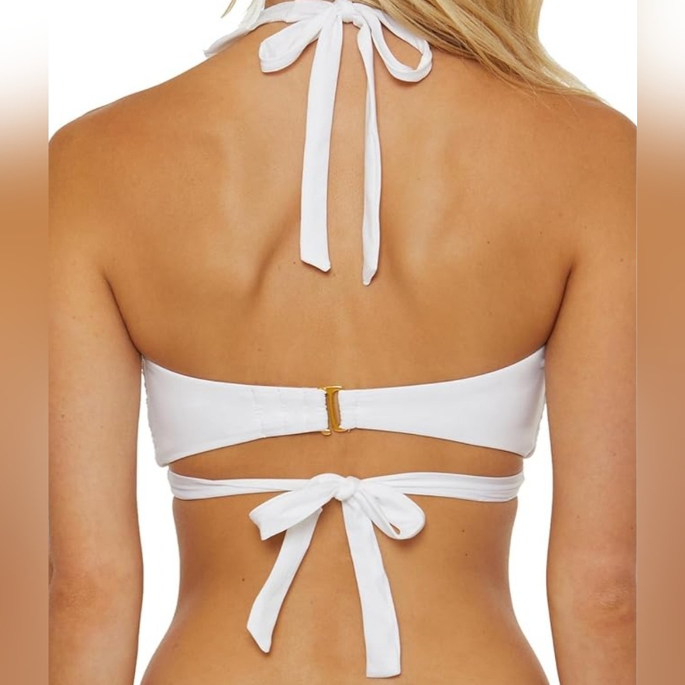 Women's High Waist Bikini Sets Tie Knot Tummy Control Swimwear 1 Piece Small
